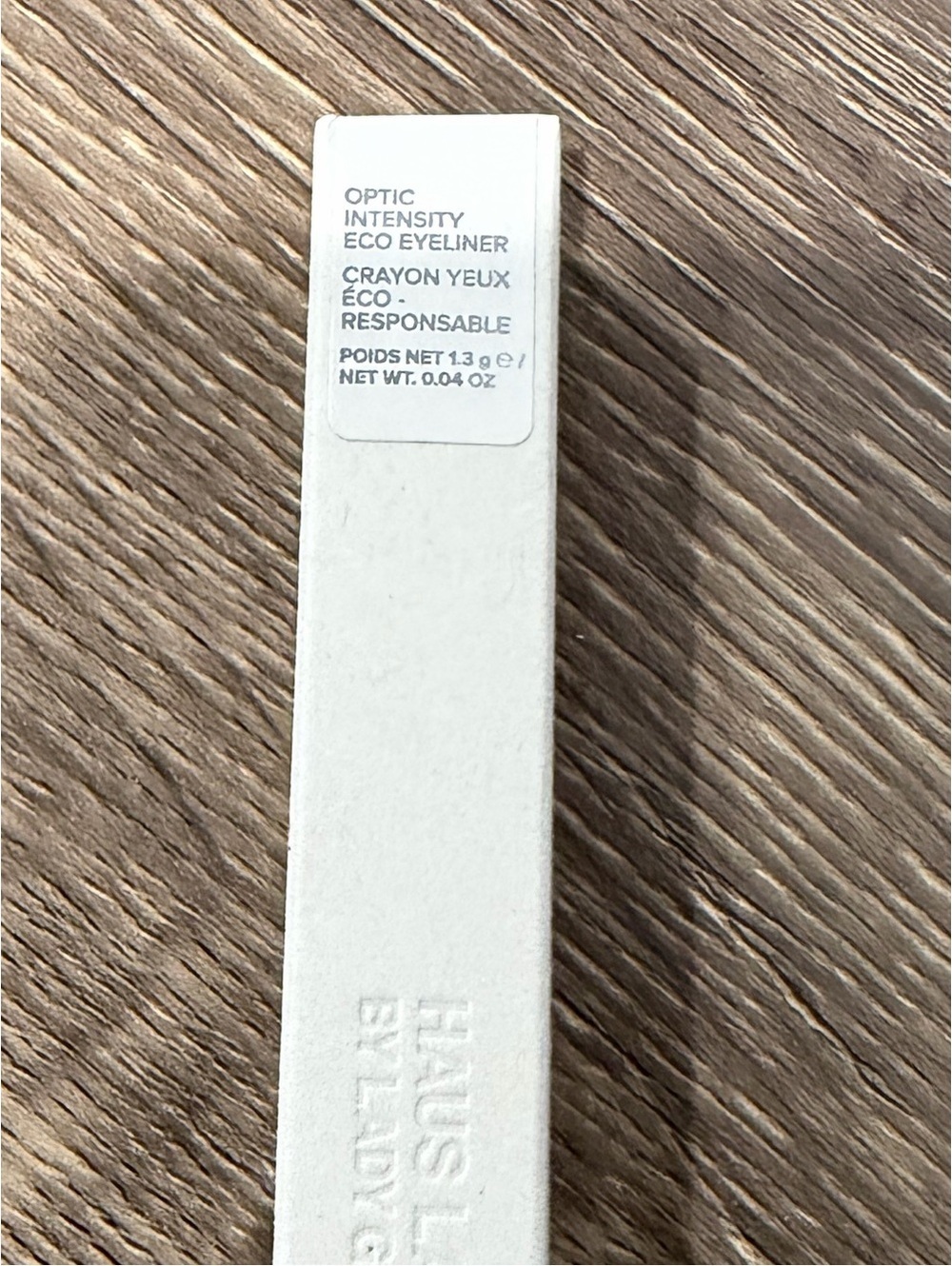 Haus Labs Lady Gaga Optic Intensity Eco Eyeliner With Brush White Onyx Matte NEW